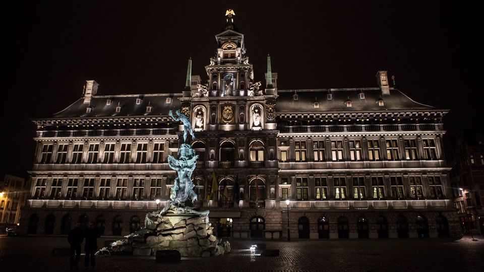 Antwerp, Belgium, Grote Markt, Philips Lighting City People Light award