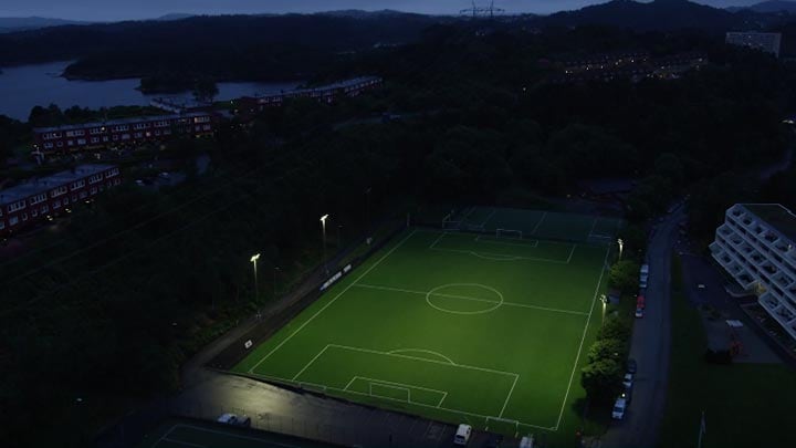 Vadmyra sports club with Philips Lighting luminaires