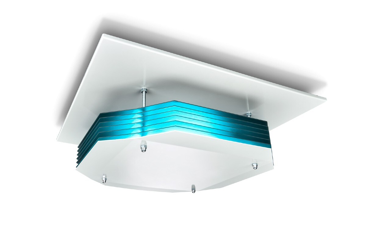 UV-C disinfection upper air wall mounted