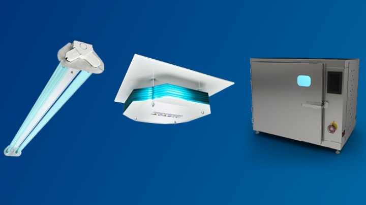 Philips UV-C lamps, luminaire, control system