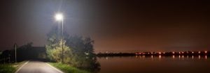 Solar energy lights up the lagoon